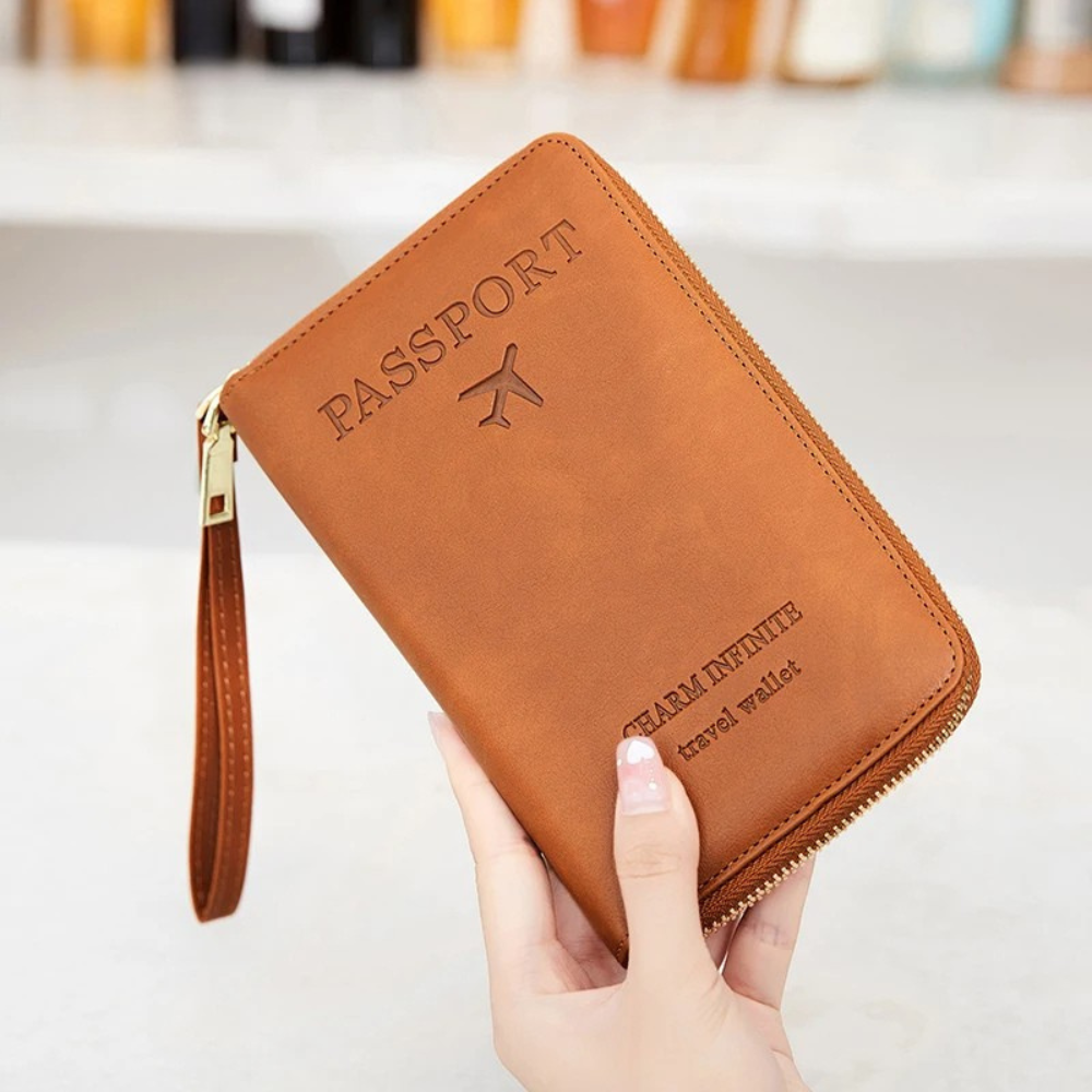 Portefeuille RFID En Cuir Élégant Pour Voyageurs Modernes Et Organisation Optimale Passport holder Electro Paris