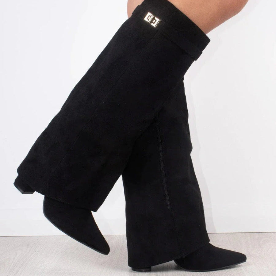 Chaussures En Cuir Élégantes Pour Femme Avec Détails Dorés Et Confort Quotidien Women boots Electro Paris