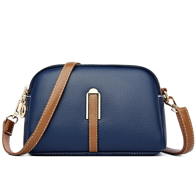 Sac En Cuir Pour Femme – Élégance Compacte et Intemporelle Women's bag Electro Paris Bleu