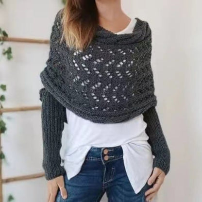 Écharpe Innovante À Doubles Manches Pour Style Et Confort Toute Saison Women sweater Electro Paris