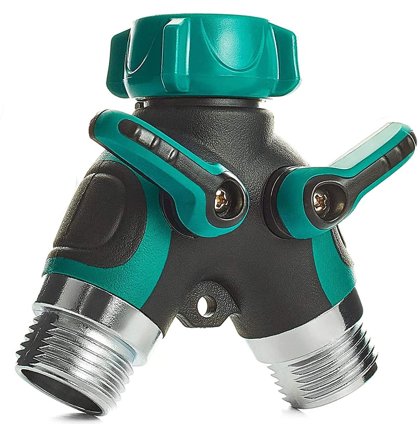 Séparateur D’Eau – Connecteur De Tuyau De Jardin à 2 Voies En Métal Robuste Pour Robinets Extérieurs Water hose Electro Paris