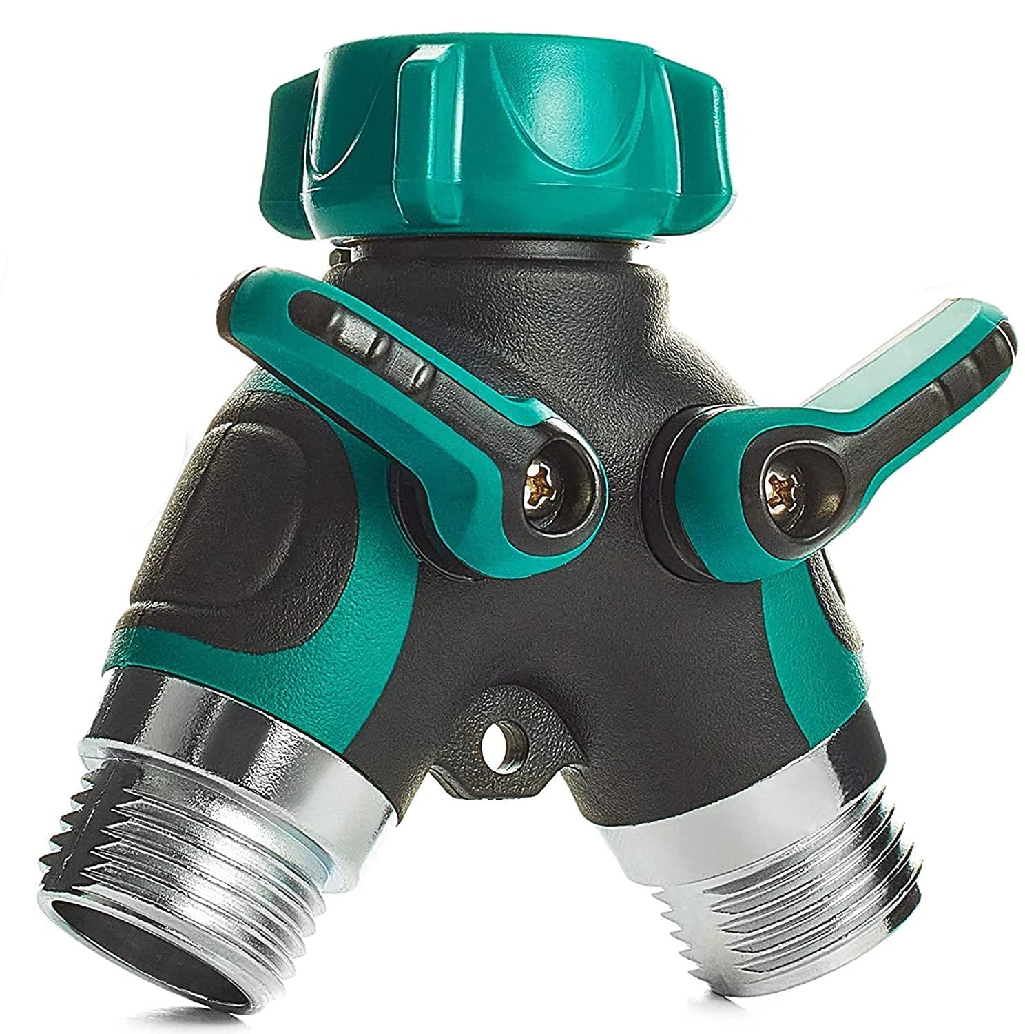 Séparateur D’Eau – Connecteur De Tuyau De Jardin à 2 Voies En Métal Robuste Pour Robinets Extérieurs Water hose Electro Paris