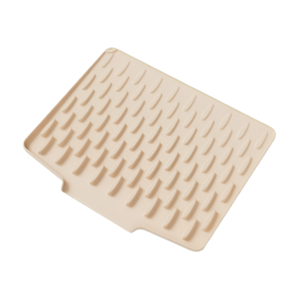 Tapis de Séchage de Cuisine Multifonction en Silicone – Résistant à la Chaleur & Antidérapant Kitchen Accessories Electro Paris Beige