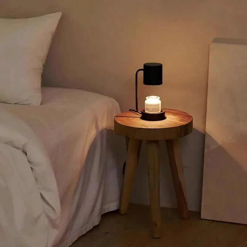 Lampe Chauffe-Bougie Élégante En Verre – Lumière Ambiante Et Chaleur Douce lampe de table Electro Paris