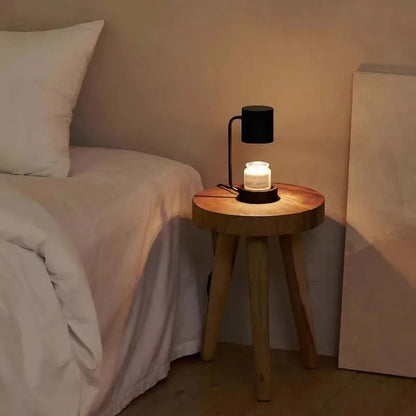 Lampe Chauffe-Bougie Élégante En Verre – Lumière Ambiante Et Chaleur Douce lampe de table Electro Paris