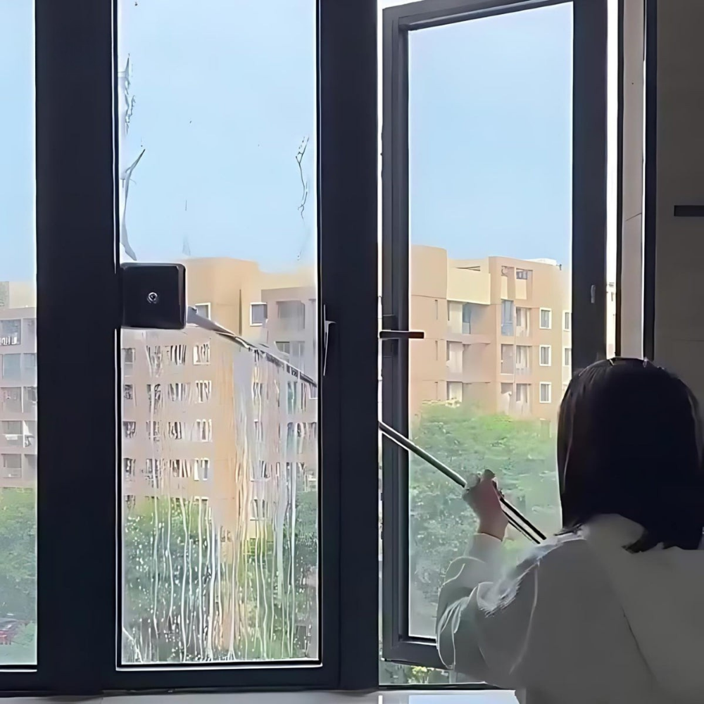 Nettoyeur De Vitres Télescopique 3-en-1 Pour Fenêtres Hautes Et Surfaces Difficiles À Atteindre House cleaning tool Electro Paris