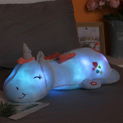 Peluche Licorne Lumineuse – Un Ami Câlin avec une Lueur Arc-en-Ciel Magique à LED Lighting Electro Paris