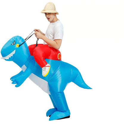Costume Gonflable En Polyester Résistant Et Imperméable Pour Adultes Et Enfants Costumes Electro Paris Dragon bleu Adultes