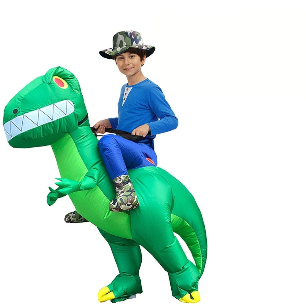 Costume Gonflable En Polyester Résistant Et Imperméable Pour Adultes Et Enfants Costumes Electro Paris Dragon vert Grange