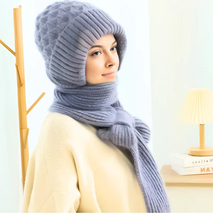 Bonnet Chaud pour Femme – Confort Ultime pour les Jours Froids Beanie Electro Paris Gris / bleu