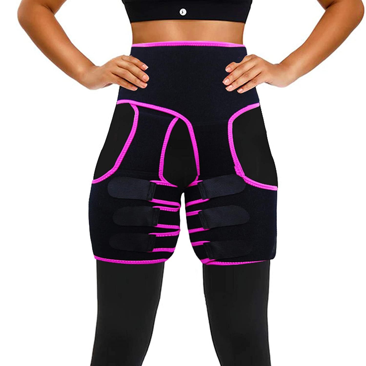Bande de Compression pour Cuisse – Soulagement Ciblé de la Sciatique & Confort Brace Electro Paris Rose S/M