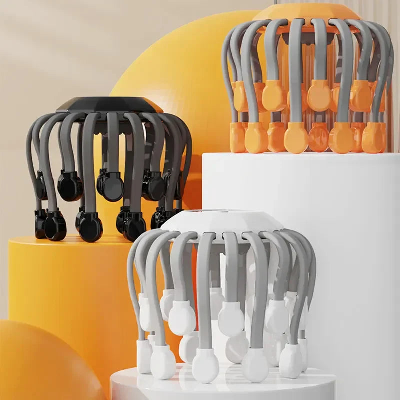 Appareil de Massage du Cuir Chevelu – Relaxation Instantanée, Lumière Rouge et Stimulation Capillaire Webcams Electro Paris