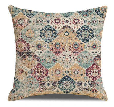 Housse de coussin ethnique pour salon – Motif marocain inspiré de l’Orient Cushion Cover Electro Paris 6 45 x 45 cm