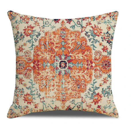 Housse de coussin ethnique pour salon – Motif marocain inspiré de l’Orient Cushion Cover Electro Paris 7 45 x 45 cm