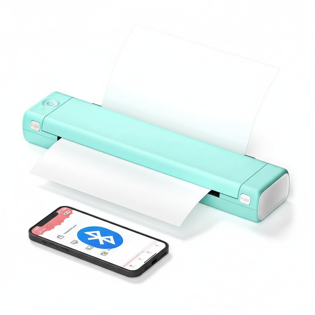 Imprimante Thermique Portable Pour Documents Et Photos Depuis Smartphone Ou Ordinateur Thermal printer Electro Paris Vert