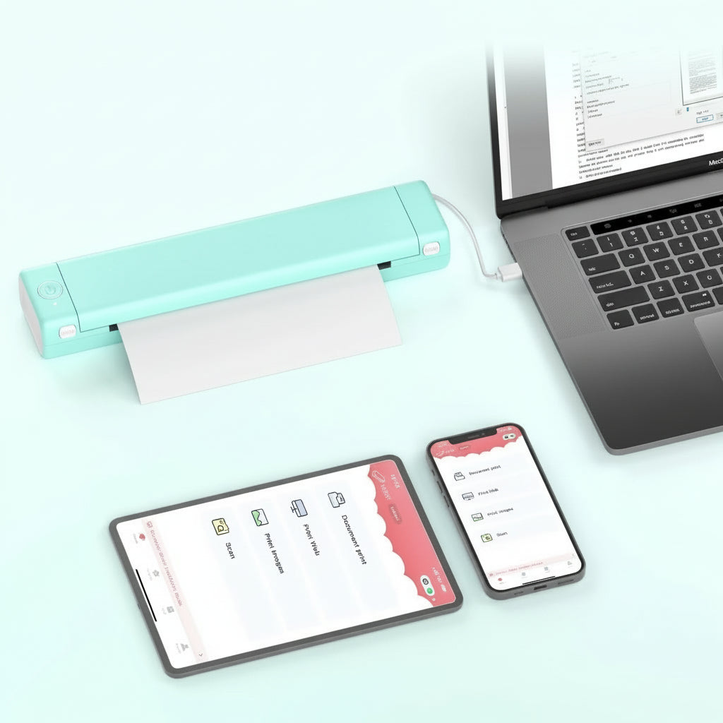 Imprimante Thermique Portable Pour Documents Et Photos Depuis Smartphone Ou Ordinateur Thermal printer Electro Paris