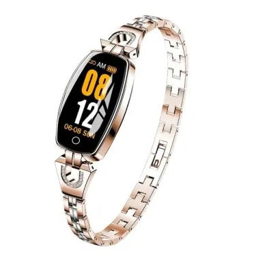 Bracelet Connecté Femme Élégant Pour Suivi Fitness, Santé Cardiaque Et Activité Quotidienne Smartwatch Electro Paris Or