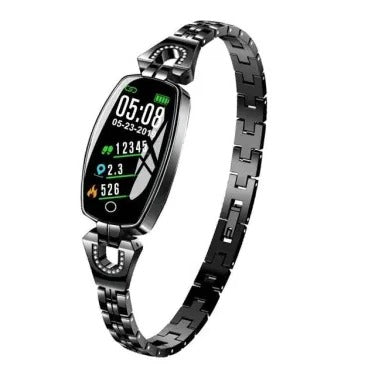 Bracelet Connecté Femme Élégant Pour Suivi Fitness, Santé Cardiaque Et Activité Quotidienne Smartwatch Electro Paris Noir