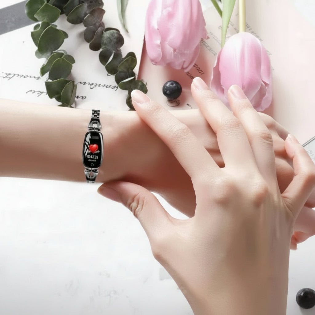 Bracelet Connecté Femme Élégant Pour Suivi Fitness, Santé Cardiaque Et Activité Quotidienne Smartwatch Electro Paris