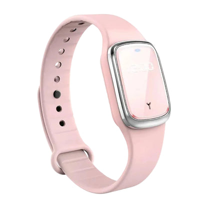 Bracelet Ultrasonique Anti-Moustiques – Protection Naturelle 3 Modes Natural Repellent Electro Paris Rose
