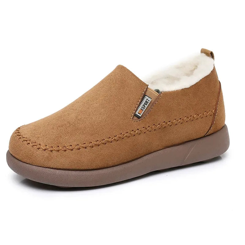 Chaussons en Laine de Mouton pour Homme - Confort Hivernal Élégant Chaussons Electro Paris Camel EU40