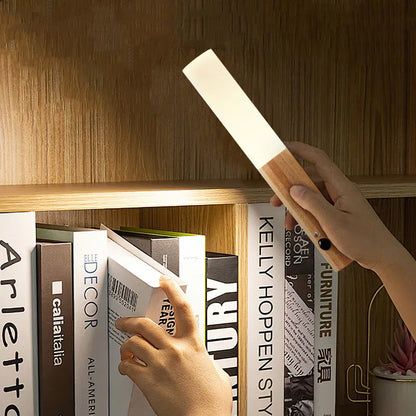 Lampe de Nuit en Bois Sans Fil avec Détecteur de Mouvement – Rechargeable USB Applique murale Electro Paris