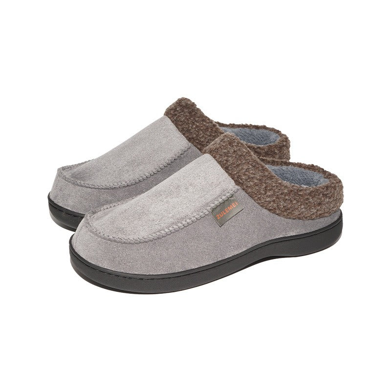 Chaussons Maison en Mousse à Mémoire pour Homme – Pantoufles d'Intérieur avec Semelle Antidérapante Sandales pour hommes Electro Paris Gris 40