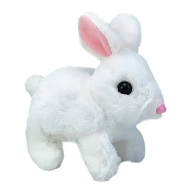 Legetøj Lapin Interactif Réaliste en Peluche avec Mouvements Naturels Animaux en peluche et jouets en peluche Electro Paris Blanc