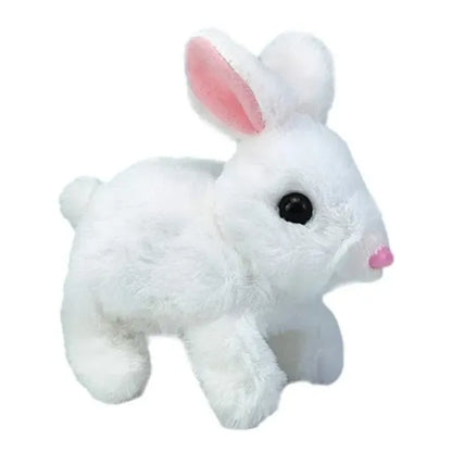 Legetøj Lapin Interactif Réaliste en Peluche avec Mouvements Naturels Animaux en peluche et jouets en peluche Electro Paris Blanc