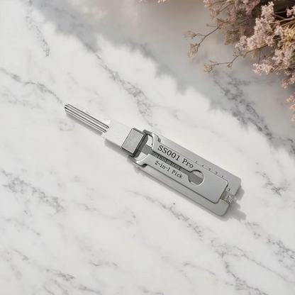 Outil de Décodage de Serrures 2-en-1 en Acier Inoxydable pour Serruriers Electro Paris