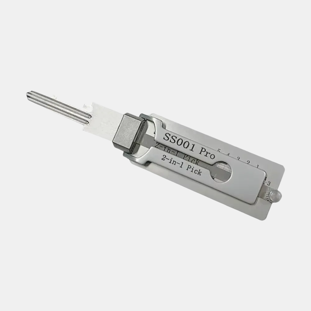 Outil de Décodage de Serrures 2-en-1 en Acier Inoxydable pour Serruriers Electro Paris