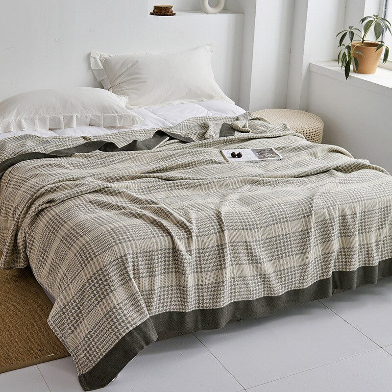 Plaid Ultra-Doux – Confort Douillet pour Toute la Maison Throws & Blankets Electro Paris Gris pied de chien 150x200cm