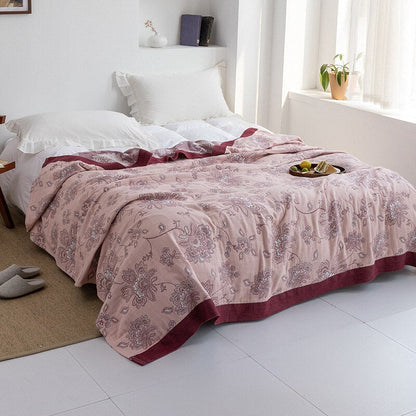 Plaid Ultra-Doux – Confort Douillet pour Toute la Maison Throws & Blankets Electro Paris Rose Floral 150x200cm