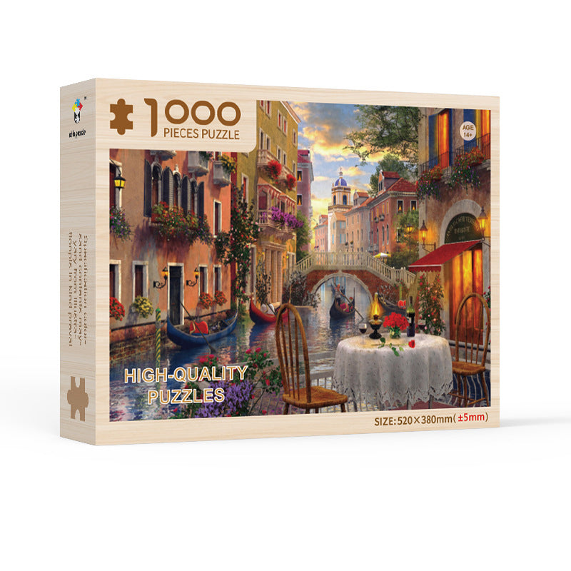 Calendrier De L’Avent Puzzle De Noël Avec 24 Jours De Plaisir Et 1008 Pièces Advent calendar Electro Paris Venise (puzzle en bois - pas un calendrier de l'Avent)