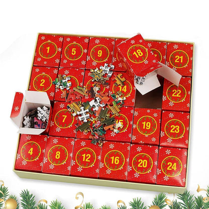 Calendrier De L’Avent Puzzle De Noël Avec 24 Jours De Plaisir Et 1008 Pièces Advent calendar Electro Paris