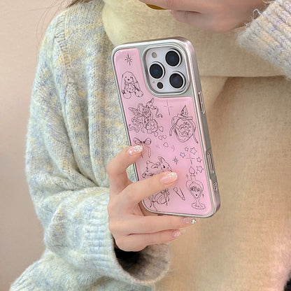 Coque iPhone Adorable Lapin Rose avec Ailes d’Ange iPhone case Electro Paris