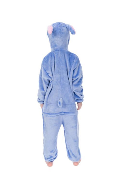Onesie Enfant Stitch En Flanelle Douce Avec Capuche Et Détails Amusants Costumes Electro Paris