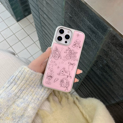 Coque iPhone Adorable Lapin Rose avec Ailes d’Ange iPhone case Electro Paris