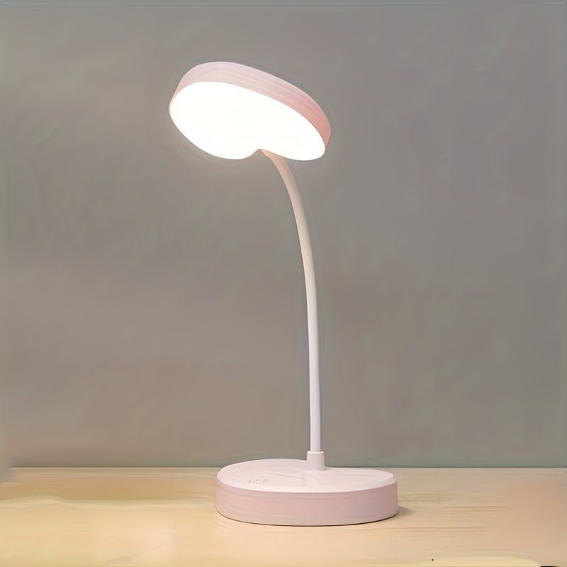Lampe de Bureau LED Compacte et Pliable avec Réglages d’Intensité Lumineuse Electro Paris Rose en forme de coeur
