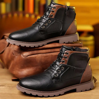 Bottines En Cuir Pour Homme Avec Fermeture Éclair Et Style Moderne Pour Tenues Quotidiennes Élégantes Boots Electro Paris Noir 39