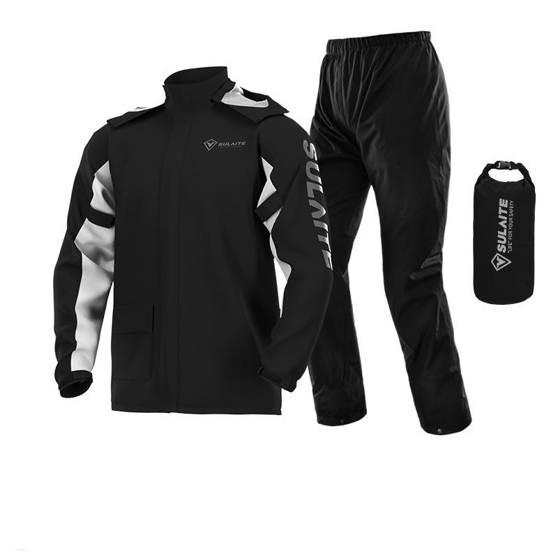 Combinaison Pluie Légère et Durable – Confort Imperméable par Tous les Temps Sports and fitness Electro Paris Noir M