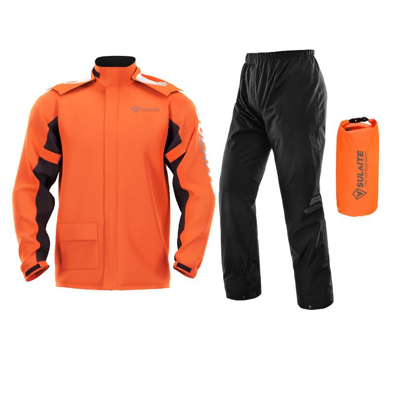 Combinaison Pluie Légère et Durable – Confort Imperméable par Tous les Temps Sports and fitness Electro Paris Orange M
