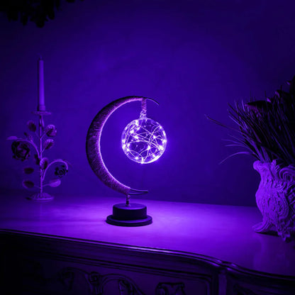 Lampe De Lune Décorative Avec Lumière Douce Pour Créer Une Ambiance Apaisante Et Céleste lampe de table Electro Paris Violet