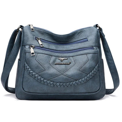 Sac En Cuir Souple Pour Femme – Élégance et Praticité au Quotidien Women's bag Electro Paris Bleu