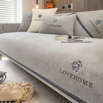 Housse De Canapé Moderne Antidérapante En Tissu Doux Pour Protection Et Style Quotidiens Sofa Cover Electro Paris