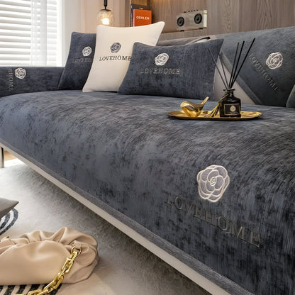 Housse De Canapé Moderne Antidérapante En Tissu Doux Pour Protection Et Style Quotidiens Sofa Cover Electro Paris