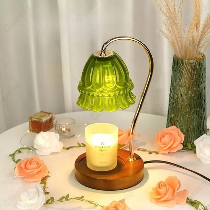 Lampe Chauffe-Bougie En Verre Avec Minuterie Et Variateur – Éclairage Doux Et Ambiance Relaxante Table Lamp Electro Paris