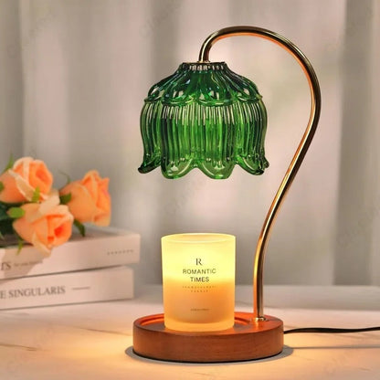 Lampe Chauffe-Bougie En Verre Avec Minuterie Et Variateur – Éclairage Doux Et Ambiance Relaxante Table Lamp Electro Paris