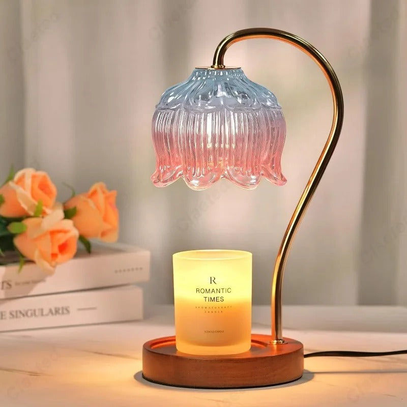 Lampe Chauffe-Bougie En Verre Avec Minuterie Et Variateur – Éclairage Doux Et Ambiance Relaxante Table Lamp Electro Paris E