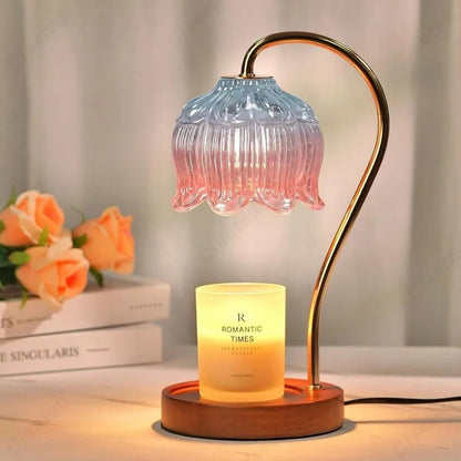 Lampe Chauffe-Bougie En Verre Avec Minuterie Et Variateur – Éclairage Doux Et Ambiance Relaxante Table Lamp Electro Paris E